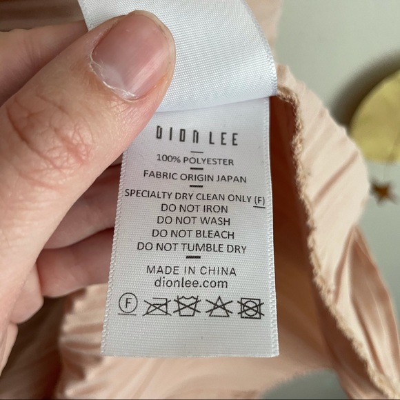 Dion Lee Wrap Effect Plisse crepe nude dress - Picture 8 of 9